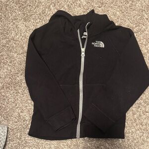 The North Face Kids Black Zip-Up Fleece Hoodie